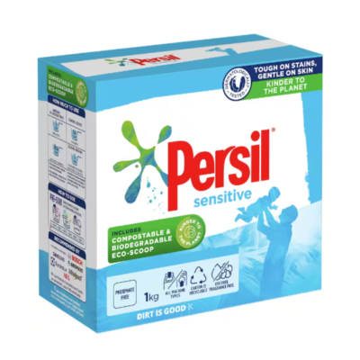Persil Front & Top Sensitive 1kg x 12 Boxes