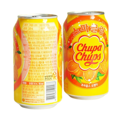 Chupa Chups Sparkling Soft Drink Orange 345ml x 24pcs