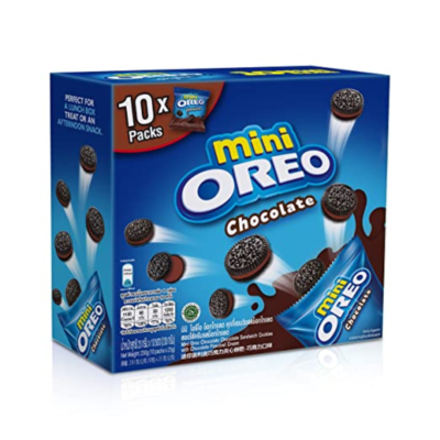 Oreo Biscuit Sandwich Mini Pouch Chocolate 204gr (10 packs) x 6 display boxes