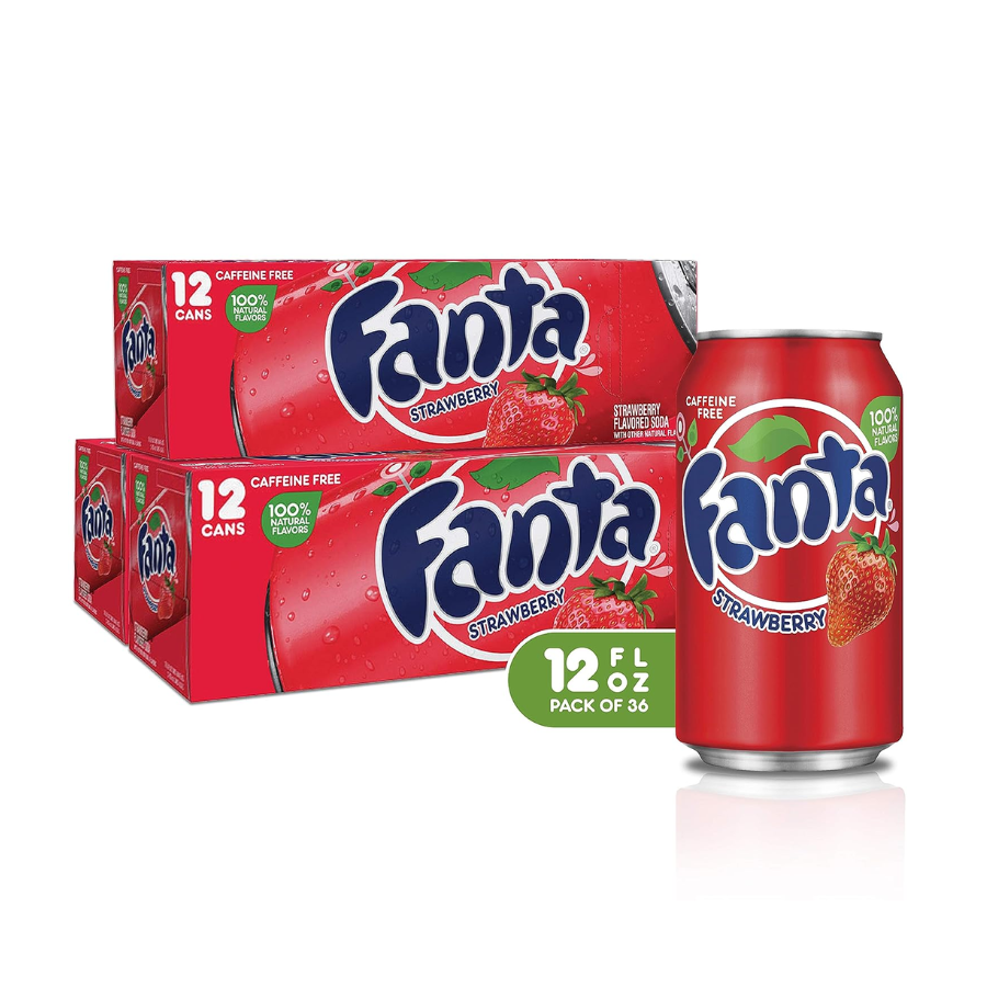 Fanta Strawberry 355ml, Fanta Strawberry, fanta strawberry soda, fanta strawberry can
