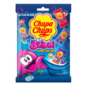 Chupa Chups Big Babol Mix Fruit Flavor 160g x 40 Bags