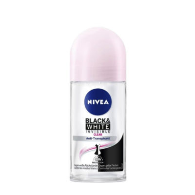 50ml Black & White Invisible Silky Smooth Anti-Perspirant Roll-On – NIVEA