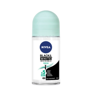 Nivea Deodorant Roll On Women Dry Invisible Black & White Fresh 50ml x 24 tubes