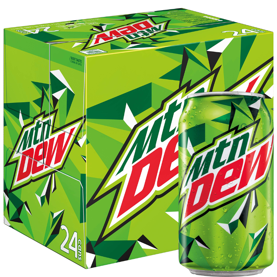Mountain Dew Can Original 12oz x 24 cans