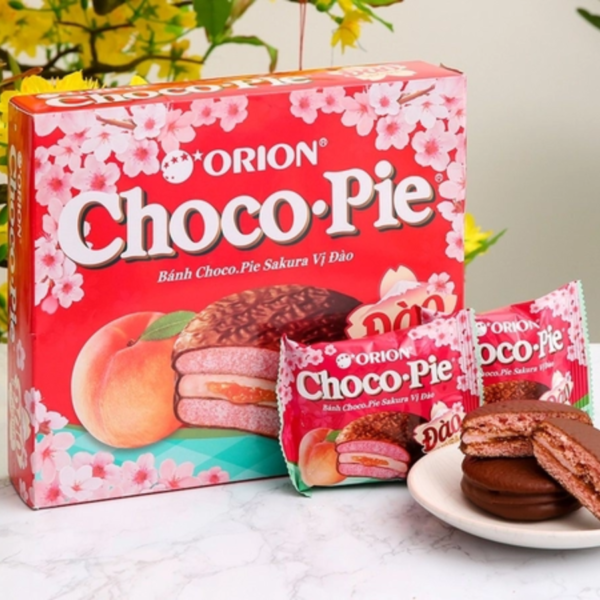 Orion Chocopie Sakura Peach, Choco Pie sakura peach, choco pie orion
