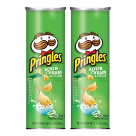 Pringles Potato Crisps, pringles chips sour cream, pringles chips onion