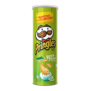 Pringles Potato Crisps Sour Cream & Onion 134gr X 12 Pcs