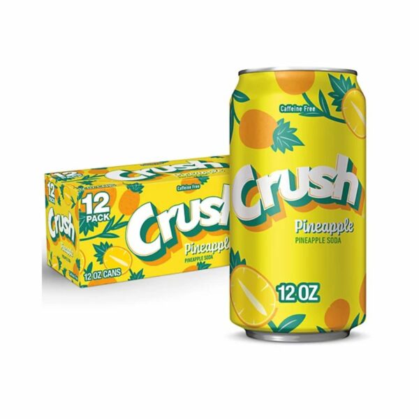 Crush Pineapple Soda 355ml (2)