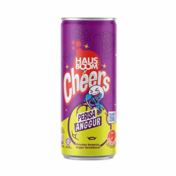 Cheers Carbonated Drink Grape 325ml