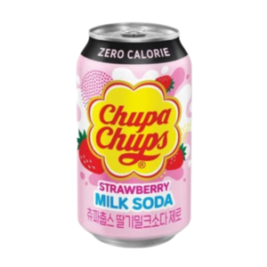 Chupa Chups Strawberry Milk Soda Zero