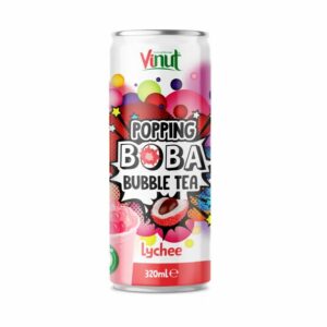 Popping BoBa Bubble Tea Lychee 320ml