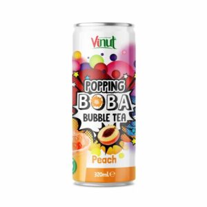 Popping BoBa Bubble Tea Peach 320ml