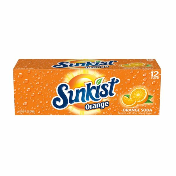 Sunkist Orange Soda 355ml (6)