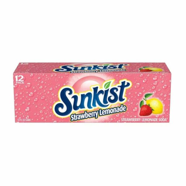 Sunkist Strawberry Lemonade 355ml (1)