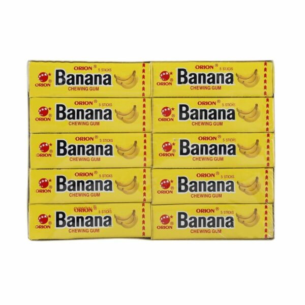 Orion Gum Banana 12.5g (5 Stick x 20 Pack) (1)