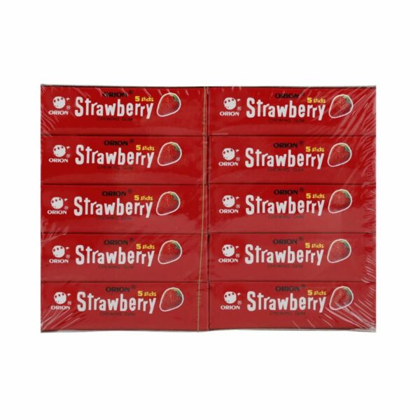 Orion Gum Strawberry 12.5g (5 Stick x 20 Pack) (1)