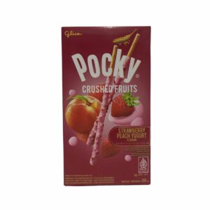Pocky Crushed Fruit Strawberry and Peach Yoghurt Biscuit Stick 38g