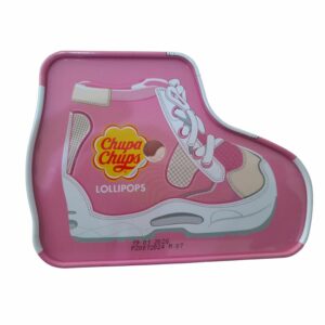 Chupa Chups Shoe Tin Pink 12gr x 7 pcs x 8 tins x 2 bags/carton