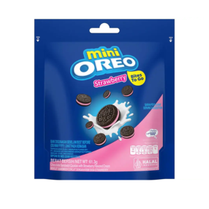 Oreo Biscuit Sandwich Mini 61.3gr Strawberry Cream