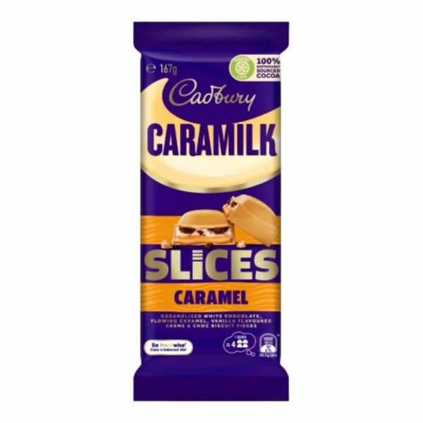 Cadbury Caramilk Slices Caramel 165gr