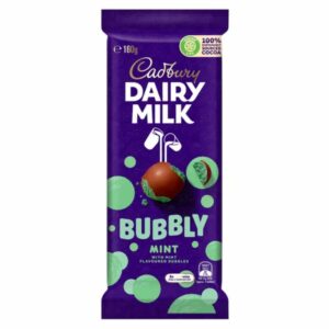 Cadbury Dairy Milk Bubbly Mint 160gr