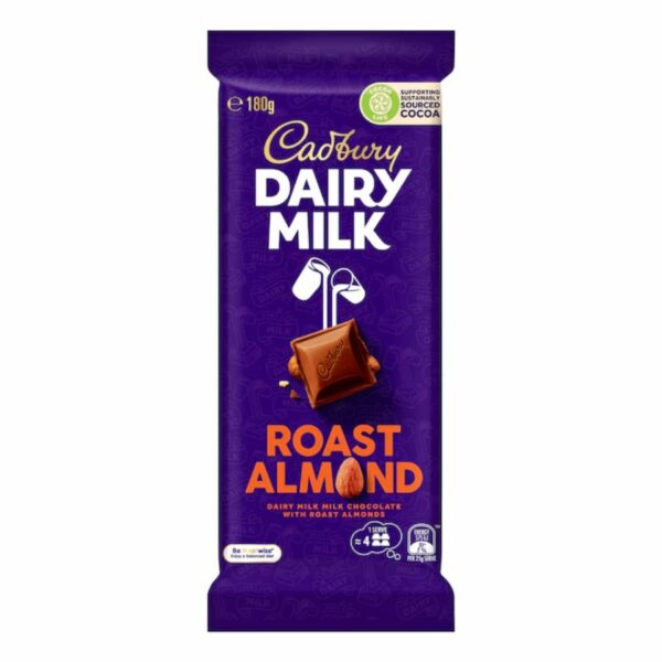 Cadbury Dairy Milk Roast Almond 180gr