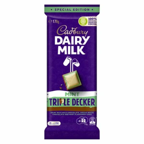 Cadbury Dairy Milk Triple Decker Mint 178g