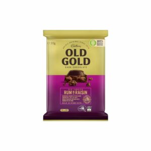 Cadbury Old Gold Dark Chocolate Old Jamaica Rum N Raisin 315gr