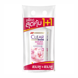 Clear Sakura Fresh Anti-Dandruff Shampoo 370 ml x 2 Bottles x 6 Packs