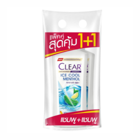 Clear Shampoo Ice Cool Menthol 370 ml x 2 Bottles x 6 Packs