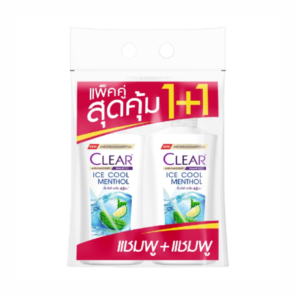 Clear Shampoo Ice Cool Menthol 520ml x 2 Bottles x 6 Packs