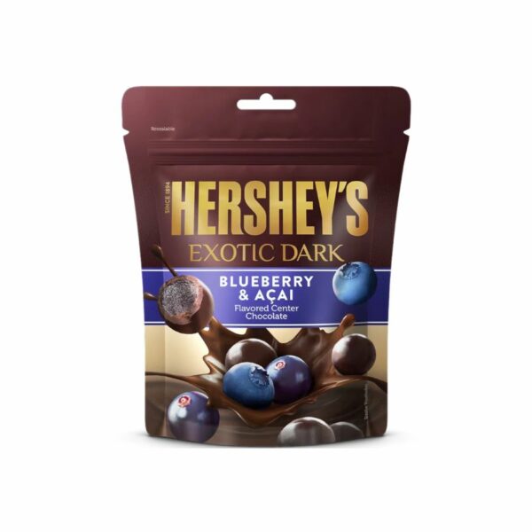 Hershey's Exotic Dark Blueberry & Acai Flavor 100gr x 48 bags