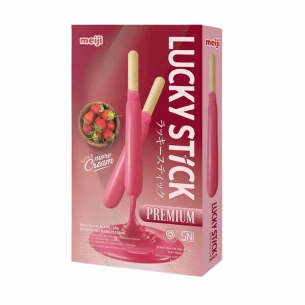 Meiji Lucky Stick Premium 35gr Strawberry