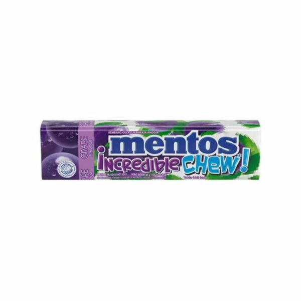 Mentos Incredible Chew Grape 45gr