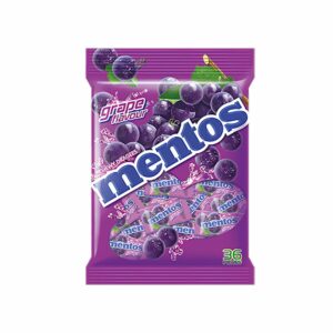 Mentos Pillow Pack Bag Grape 36pcs