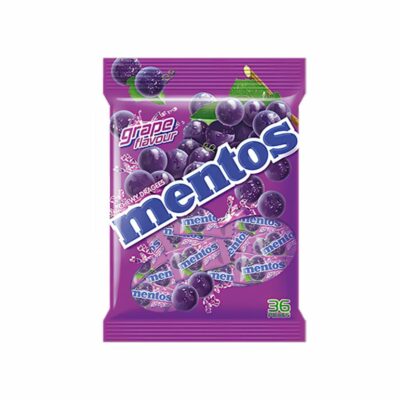 Mentos Pillow Pack Bag Grape 36pcs