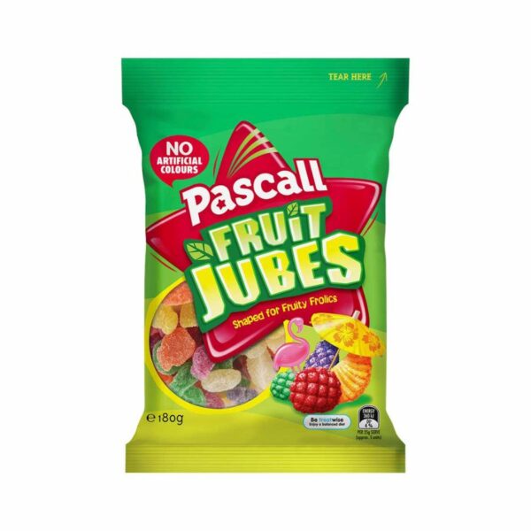 Pascall Fruit Jubes 180gr