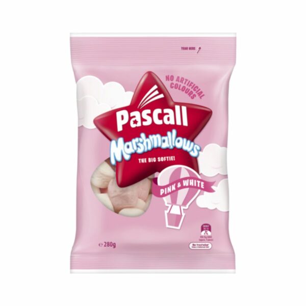 Pascall Marshmallows Vanilla & Raspberry 280gr