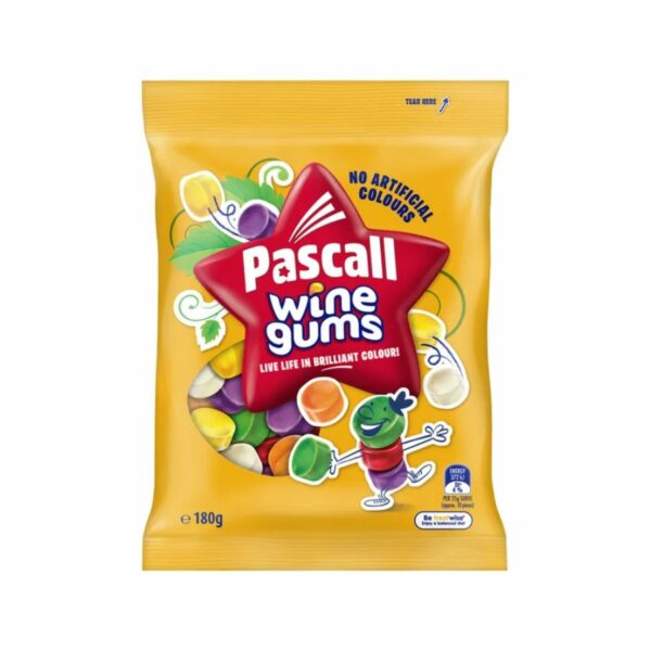 Pascall Wine Gums 180gr