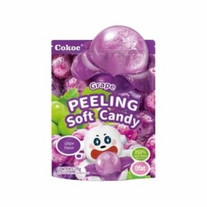 Cokoc Grape Flavored Peeled Gummy Candy 75g