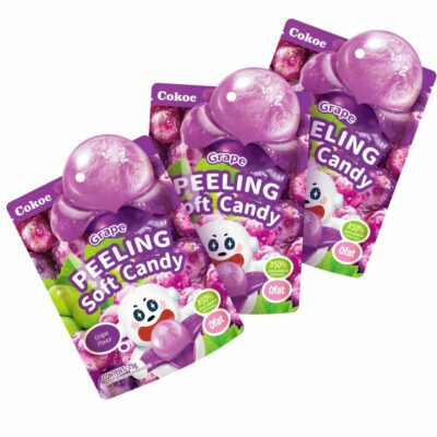 Cokoc Grape Flavored Peeled Gummy Candy 75g