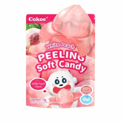 Cokoc Peach Flavored Peeled Gummy Candy 75g