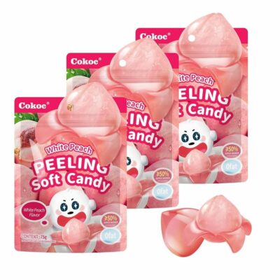 Cokoc Peach Flavored Peeled Gummy Candy 75g